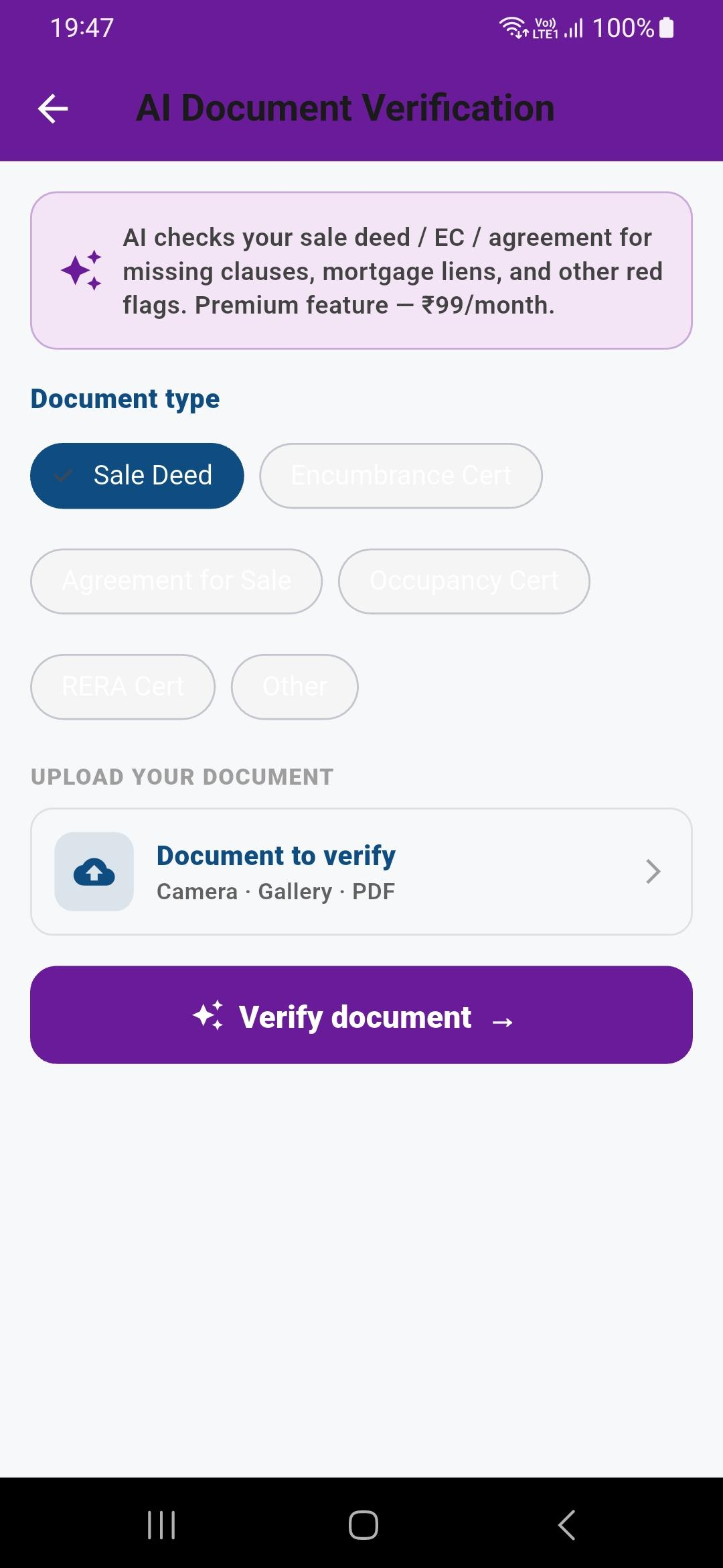 AI Document Verification